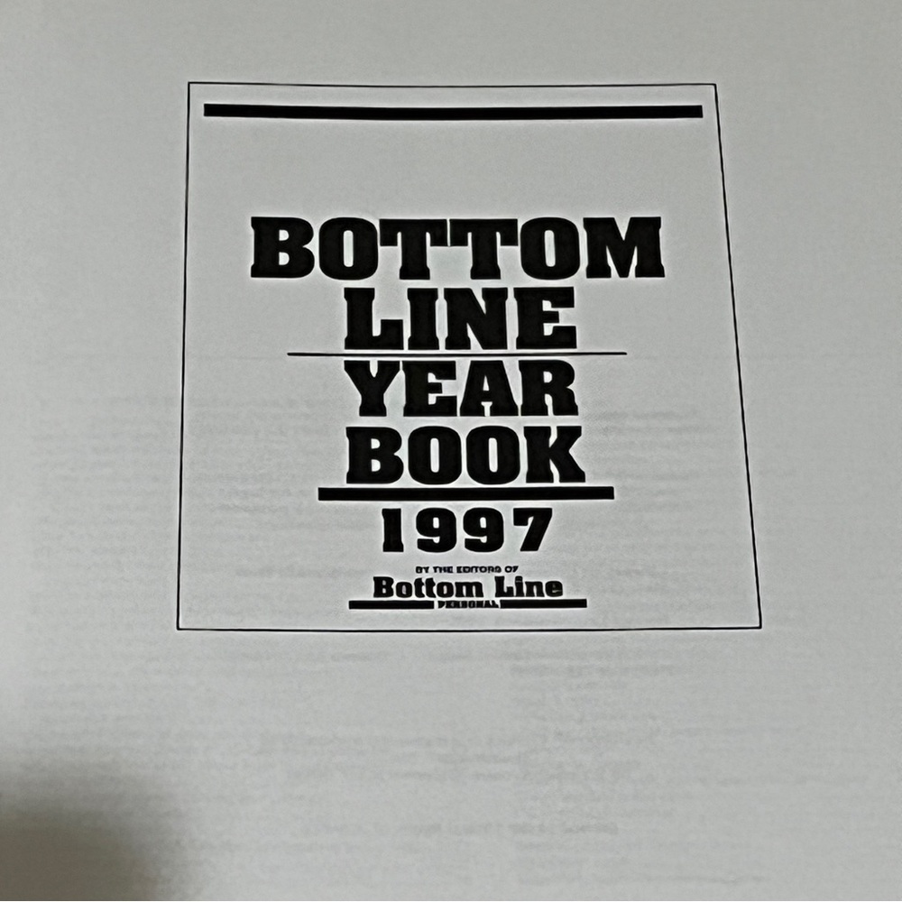 Bottom Line Yearbook 1997 Self Help Everyday Everything Personal Guide Hardcover - Picture 8 of 14